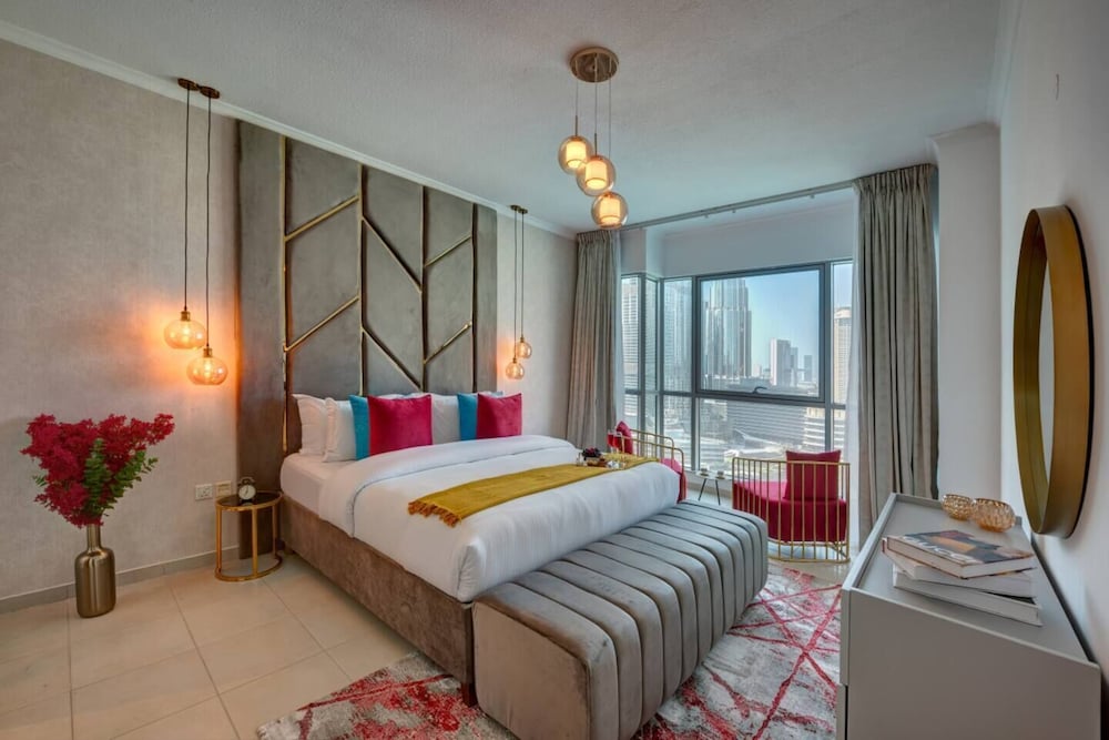 Durrani Homes - The Luxe 3br with Burj Khalifa and Fountain View - Third room without partition