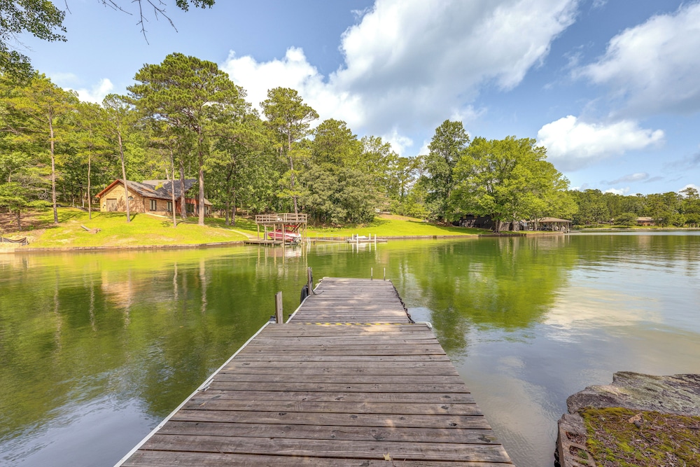 Dock + Stunning Views: Forested Lake Martin Cabin!