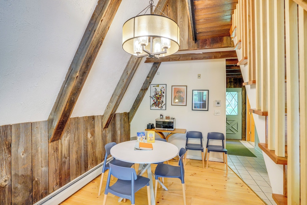 A-frame Cabin w/ Furnished Deck in Becket!