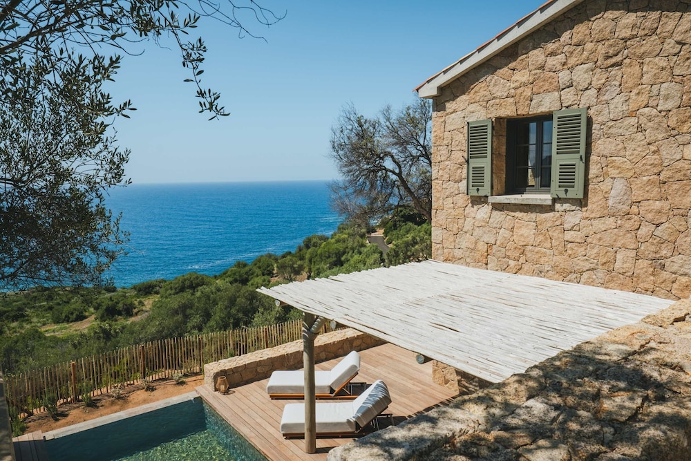 Luxury Villa Saleccia Beach Access Through the Maquis