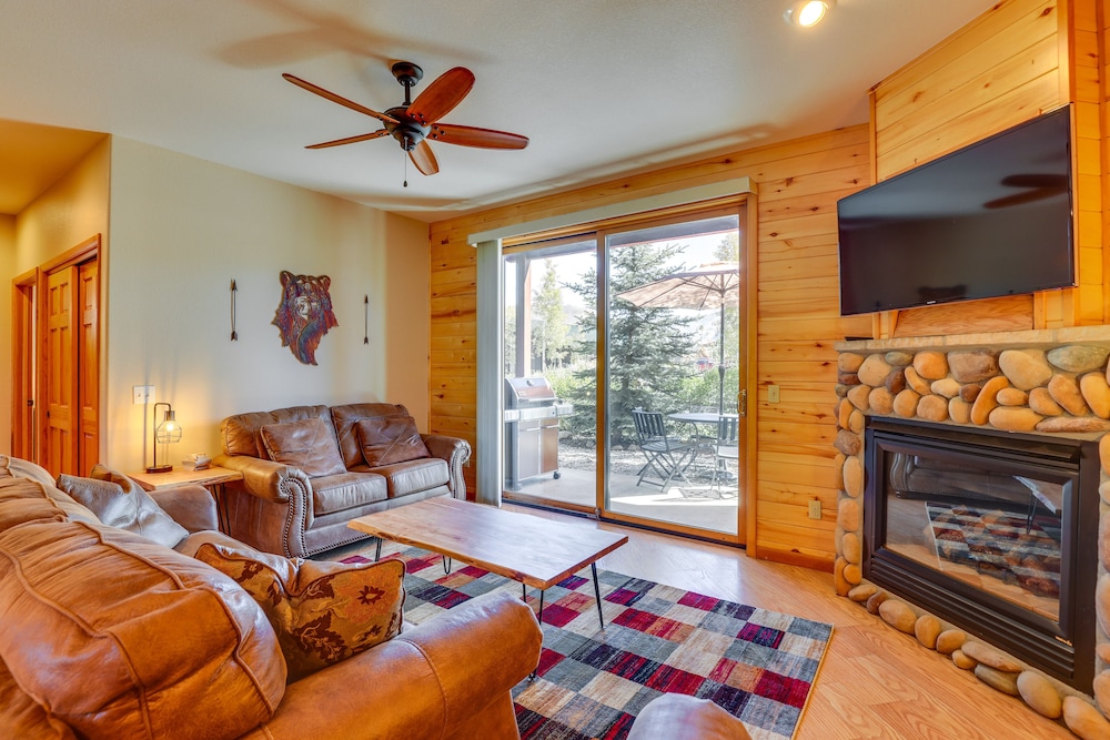 Walk to Main Street: Grand Lake Condo w/ Patio