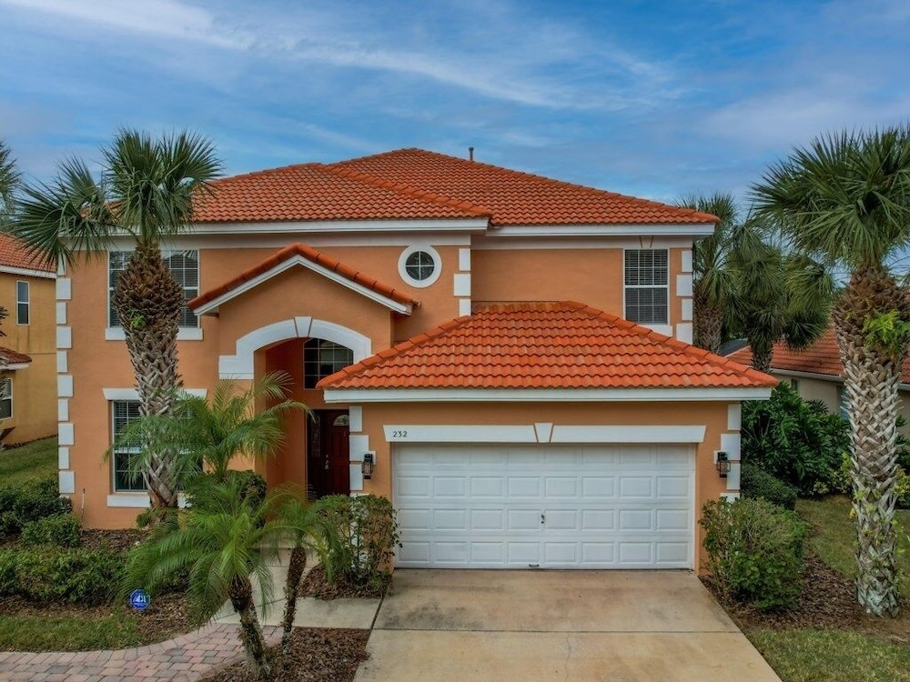 Six Bed Pool Villa In Resort -close To Disney! 6 Bedroom Villa