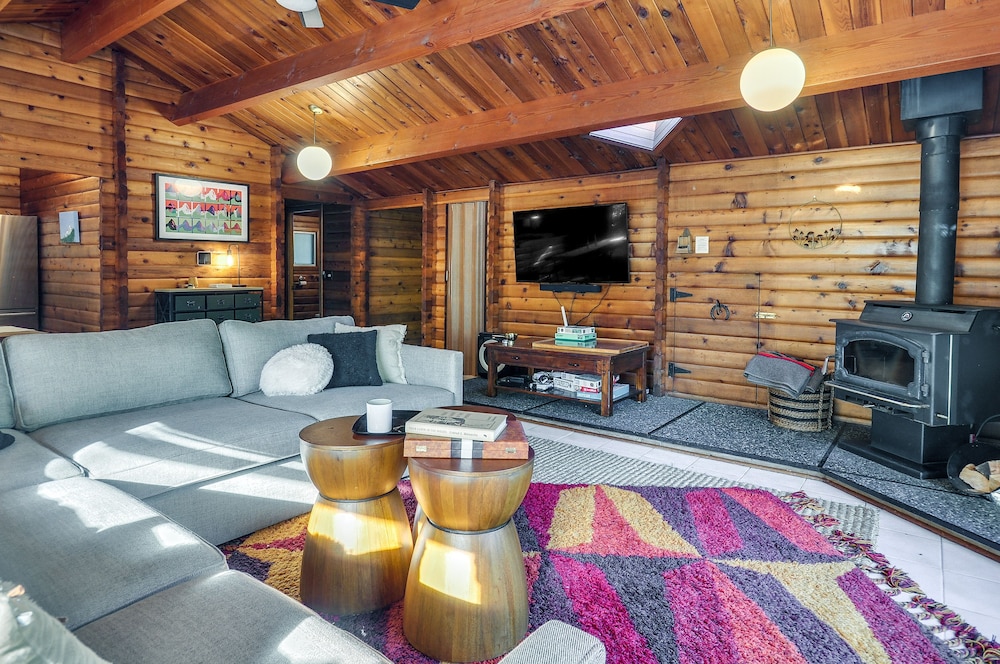 Riverfront Rhododendron Cabin Rental w/ Deck! view 4