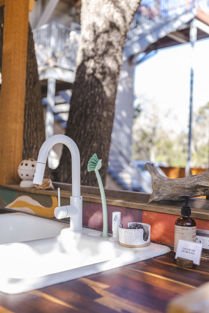 The Macaw Yurt at Camposanto ATX Glamping on Lake Travis