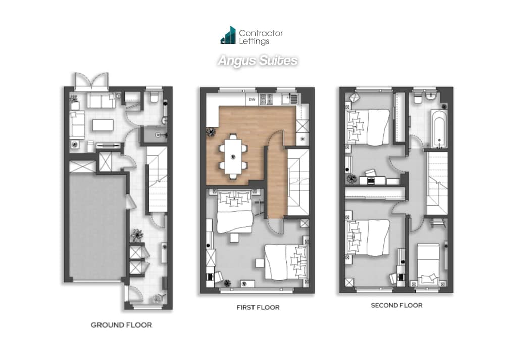 Elegant 4BR House Near City Centre Angus Suites