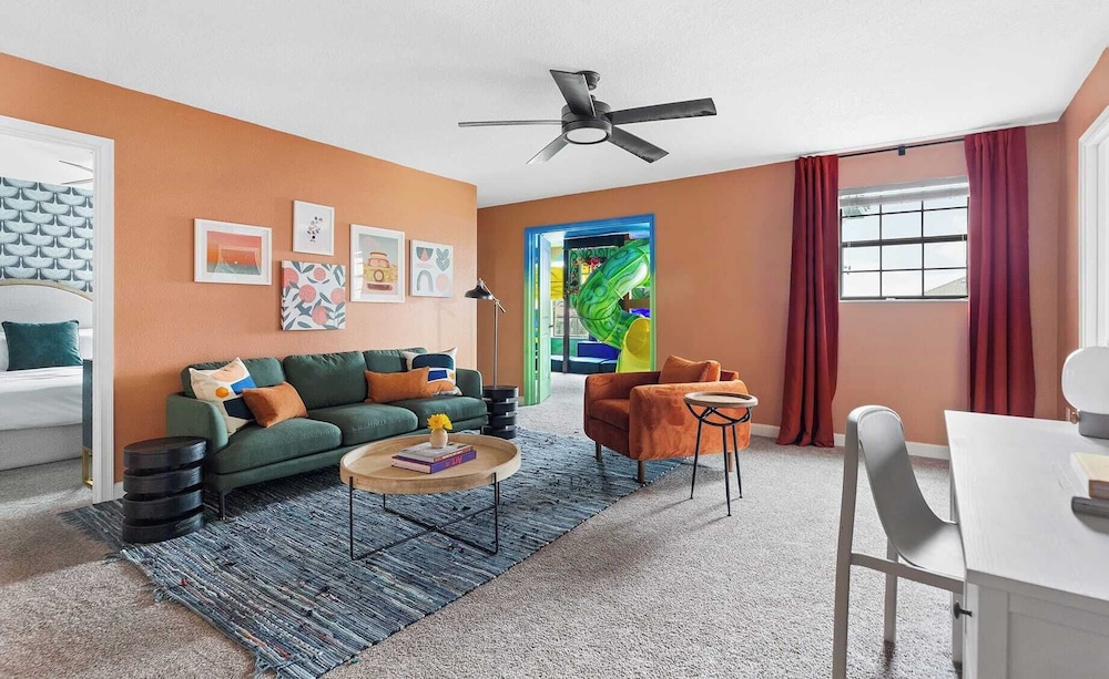 Sleeps 16! 8bdr Kid Haven w/ Pool & Arcade Orlando Resort Retreat by Avantstay