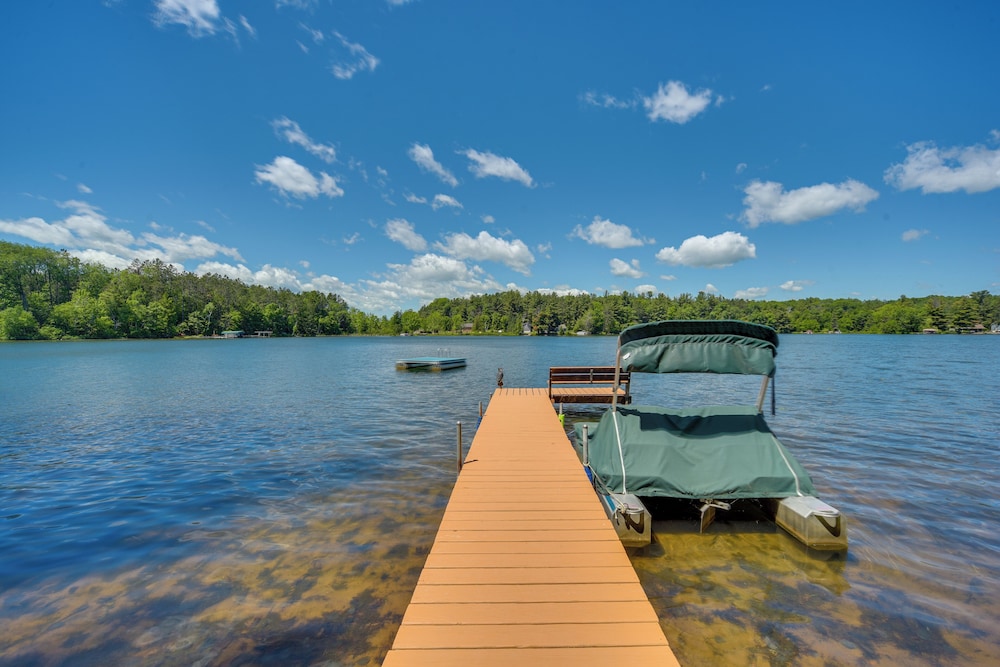 Lakefront Cabin w/ Dock, Fire Pits in Danbury! view 4