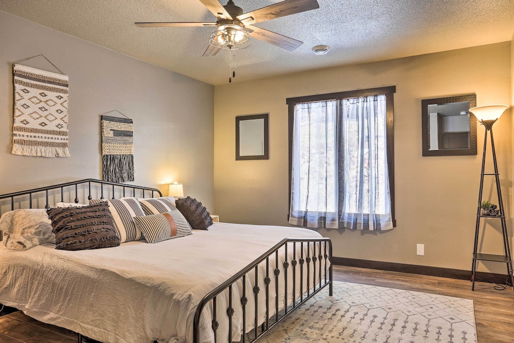 Modern Lead Cabin w/ Private Hot Tub & Fireplace! view 5