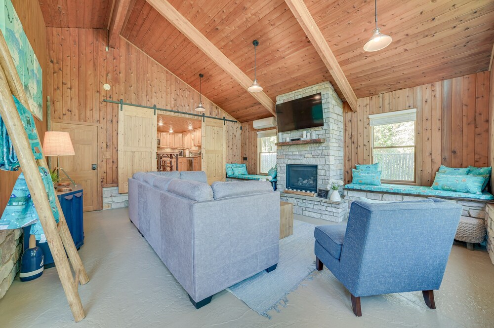 Lakefront Kalkaska Cottage w/ Fire Pit!