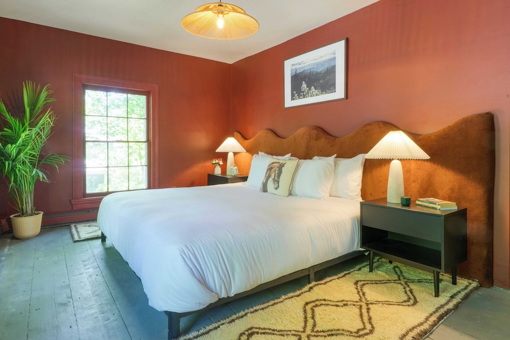 Relax in Style at Historic Modern on Main With Modern Amenities & Wooded Views
