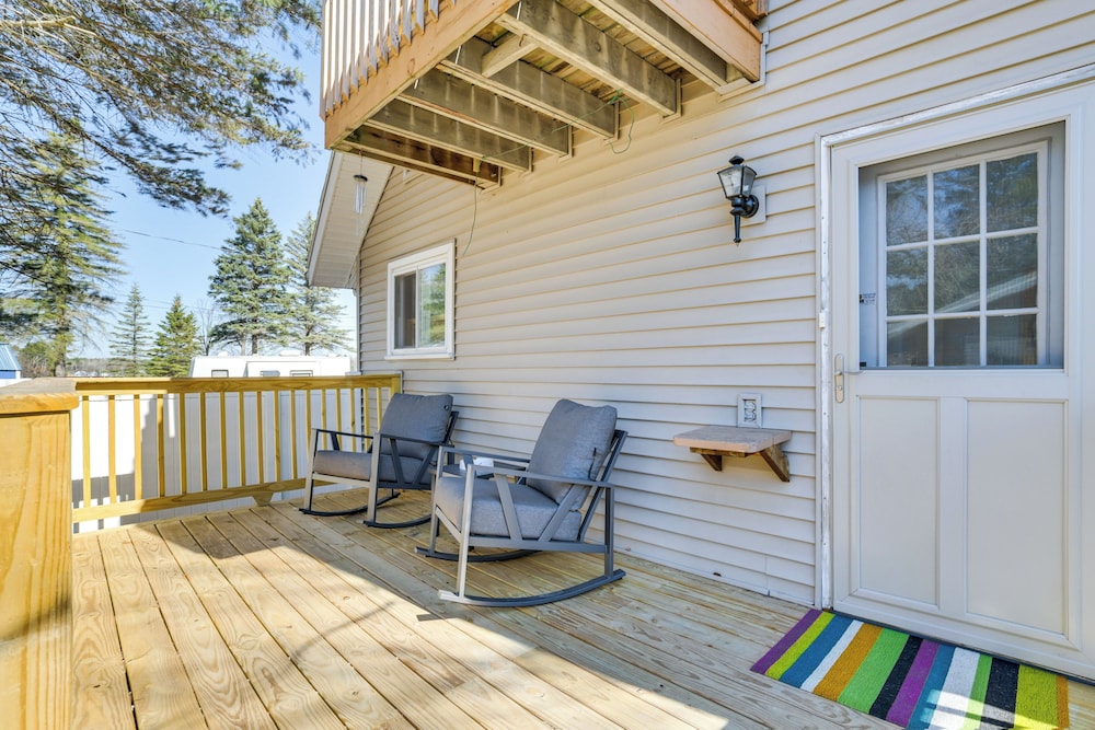 Deck & Scenic Views: Lakefront Cottage in Hale!