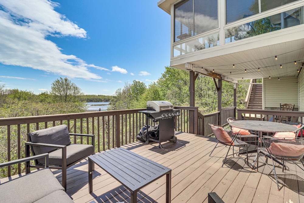 Lake-view Gem w/ Game Room in Long Pond!
