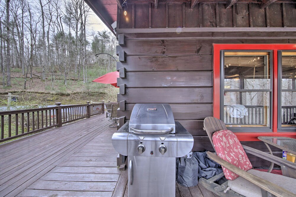 Ellijay Escape on Briar Creek w/ Hot Tub & Views! view 2