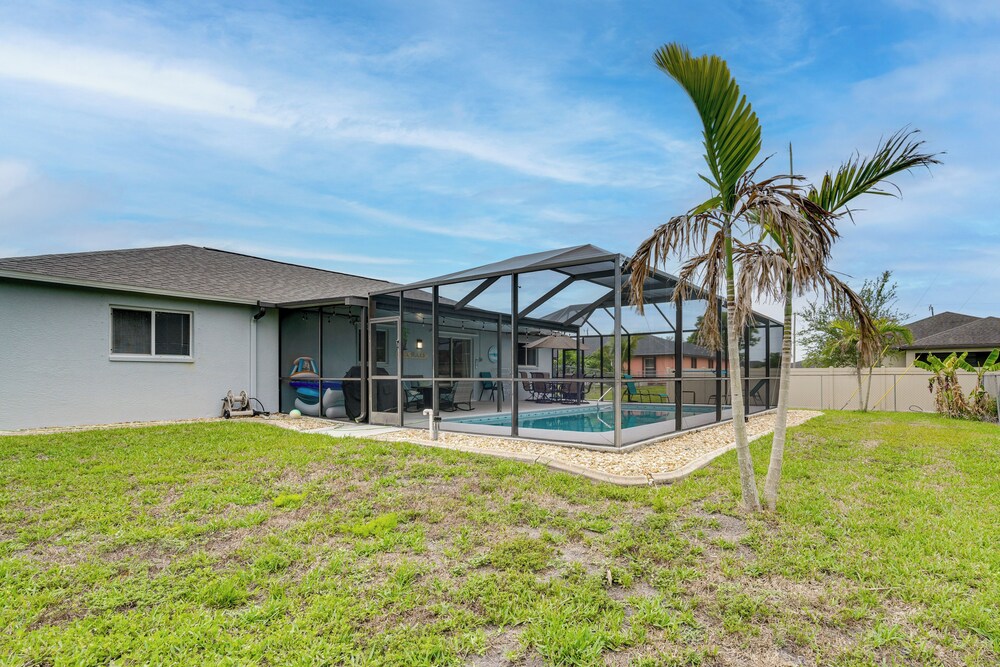 5 Mi to Shore: Gem w/ Pool & Yard in Cape Coral!