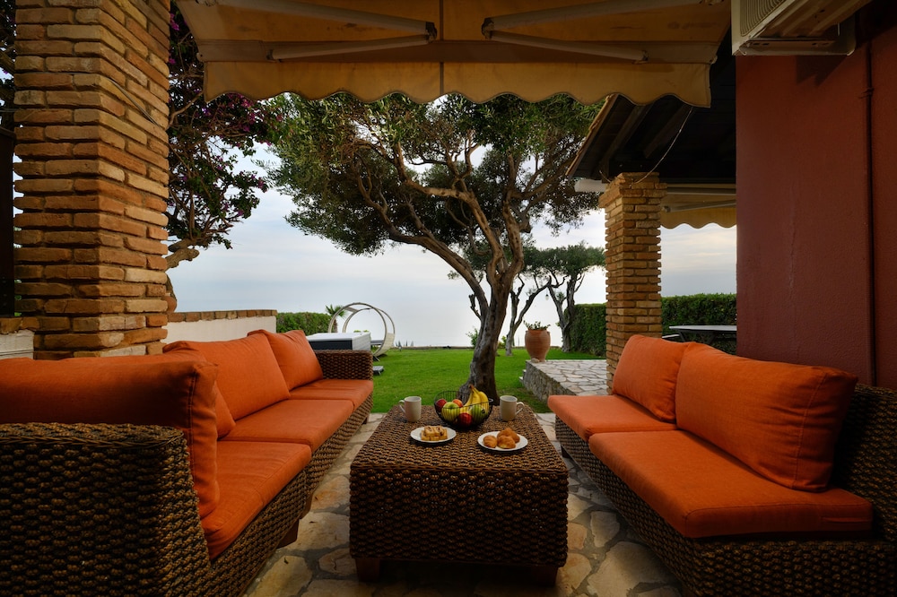 Seaduced Beachfront Villa by Corfuescape view 5
