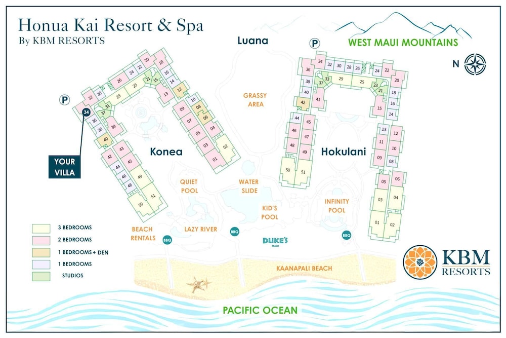 Honua Kai Konea 2 Free Rental Cars KBM Resorts Extra Large Corner Suite! 2 Units, 5 Bedrooms Ml-1403