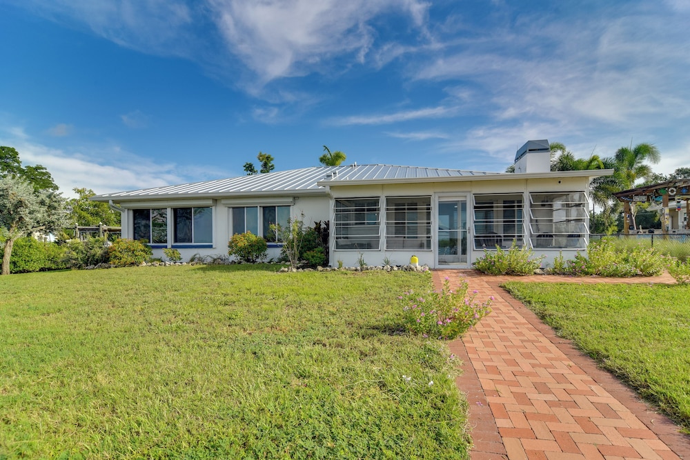 Riverfront Ruskin Home w/ Boat Dock, 1 Mi to Beach