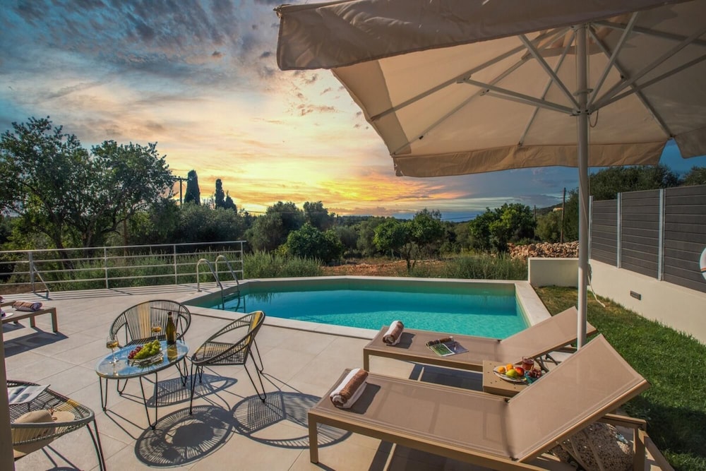 Majestic Stone Villa Sea View Pool view 3