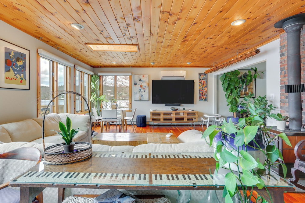 Swim, Hike & Ski: Waterfront Home in White Lake!