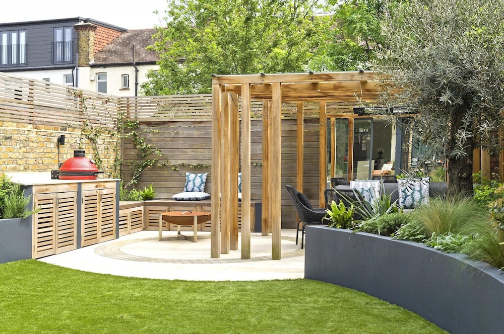 outdoor bbq area