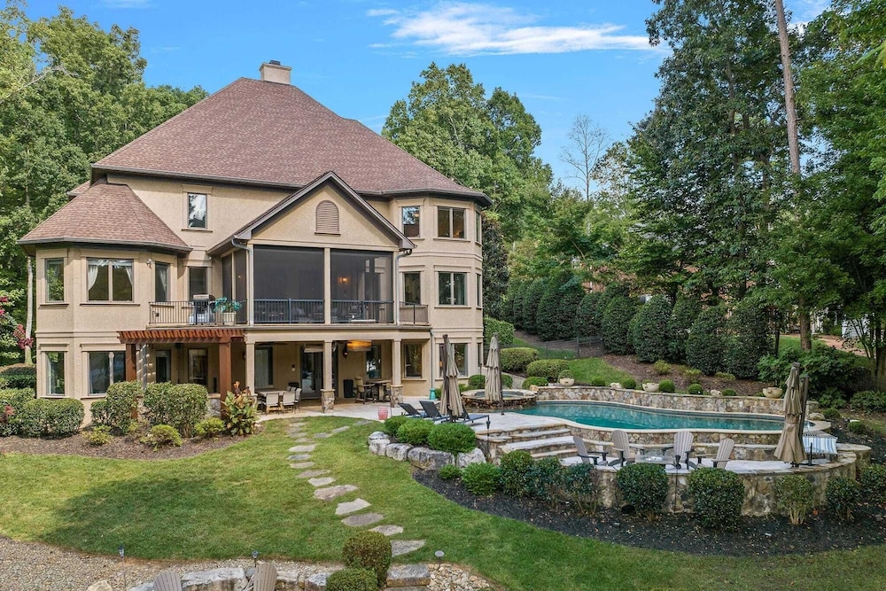 Livin' Large Lake Norman Estate w/ Pool, Dock, Game Room & Scenic Views