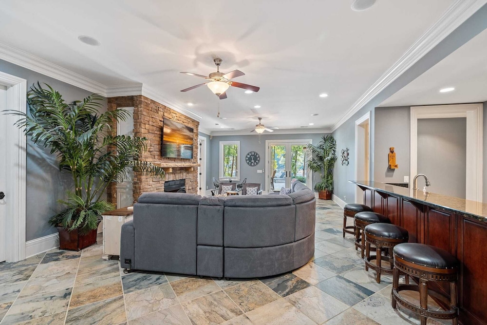 Livin' Large Lake Norman Estate w/ Pool, Dock, Game Room & Scenic Views