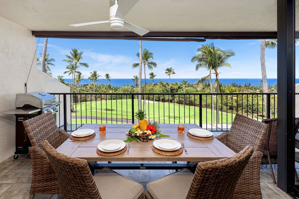 Ocean & Golf Course Views - 2 Bdrm With Loft - AC - Private Lanai -vrkcv