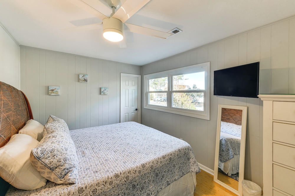 Private Dock & Deck: Waterfront Ocean Pines Home