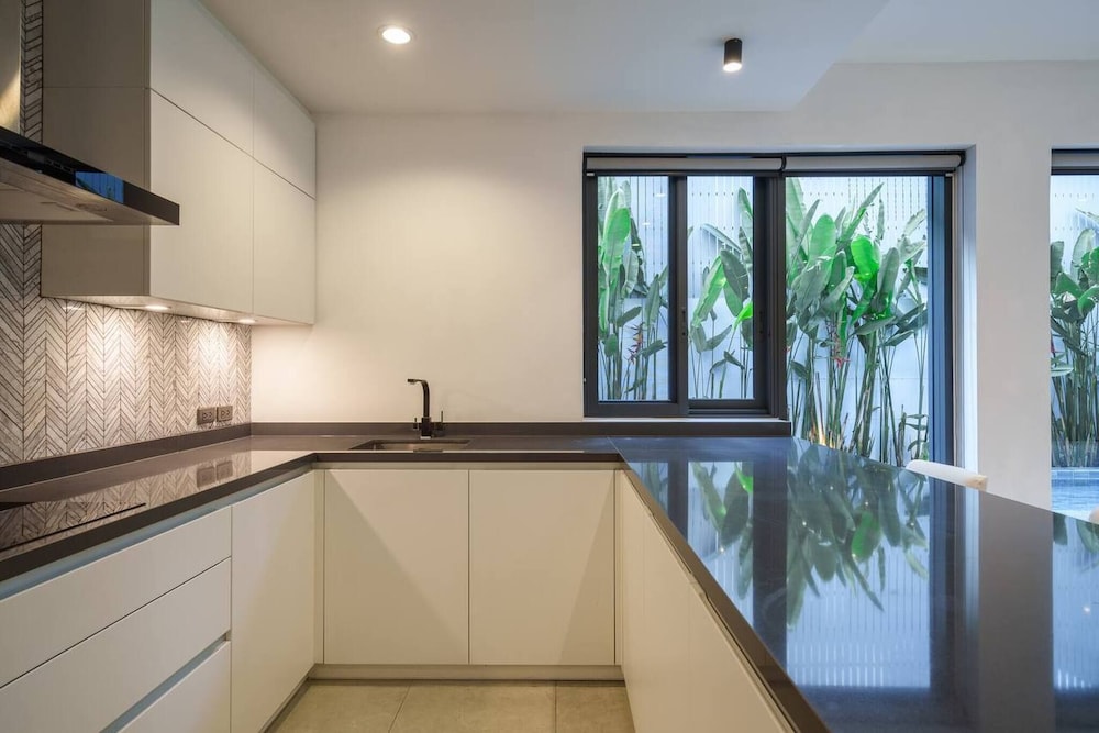 Monochrome designer pool Villa