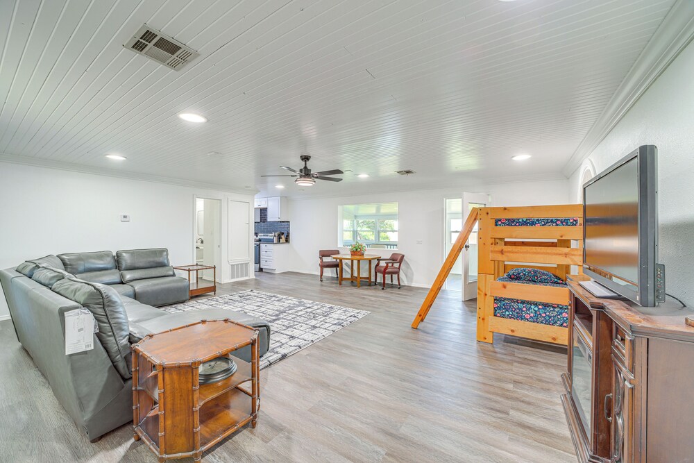 Waterfront Lake Eufaula Home: Dock & Beach Access!
