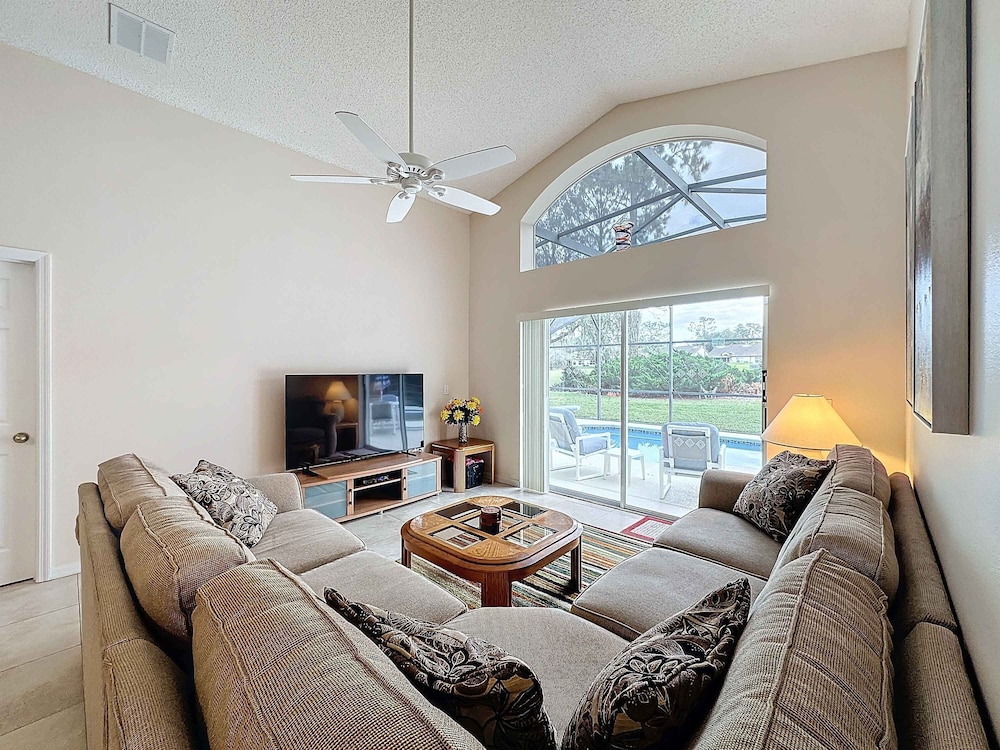 South Facing Pool Home With Golf Course Views