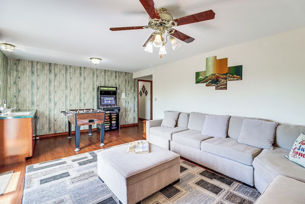 Lake-view Gem w/ Game Room in Long Pond!