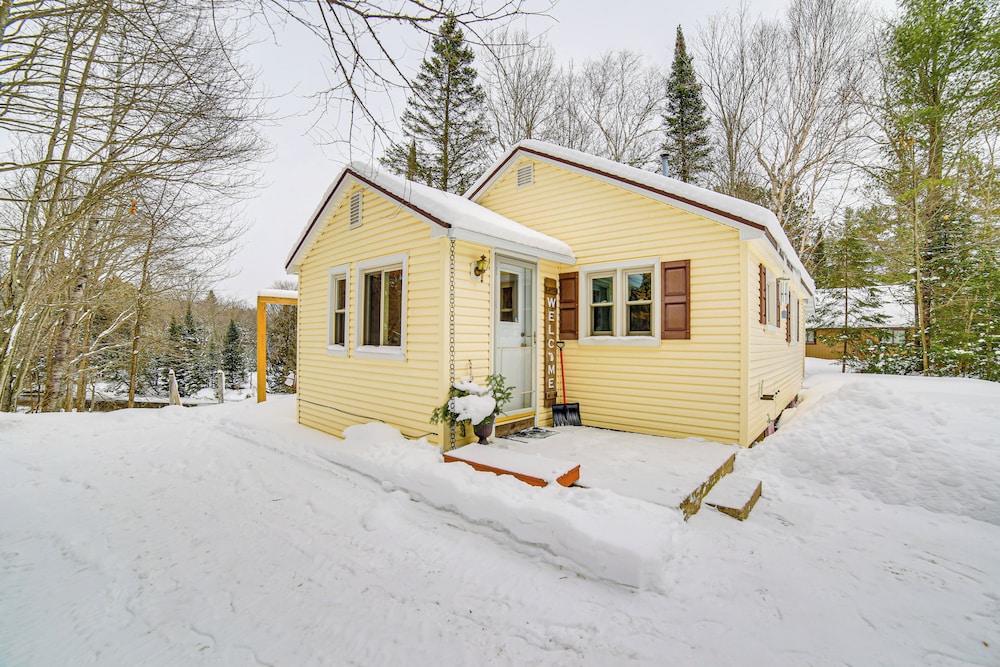 Ice Fish & Snowmobile: Riverfront Manistique Cabin