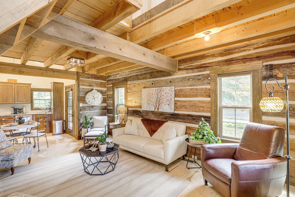 Hike, Leaf Peep & More: Sleek Cabin in Weaverville