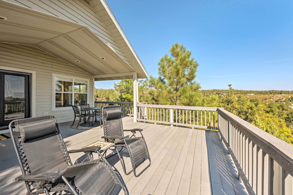 Fireplace, Deck & Grill: Show Low Haven view 5