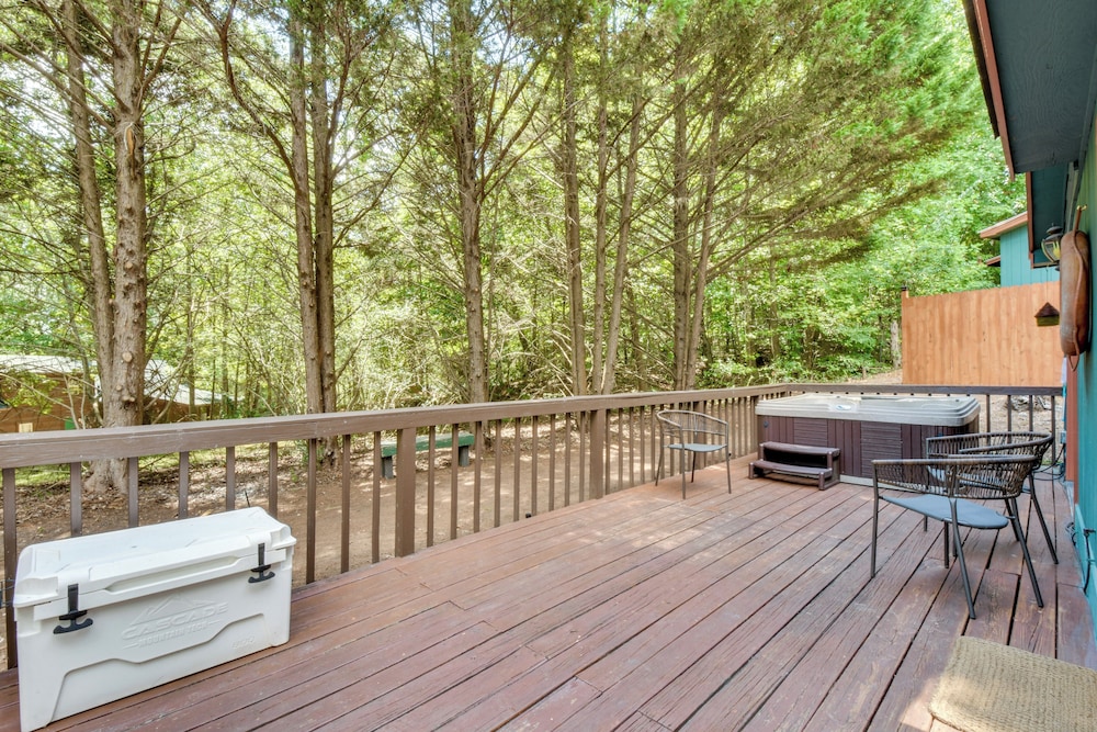 Dock & Hot Tub at Fair Play Hideaway!