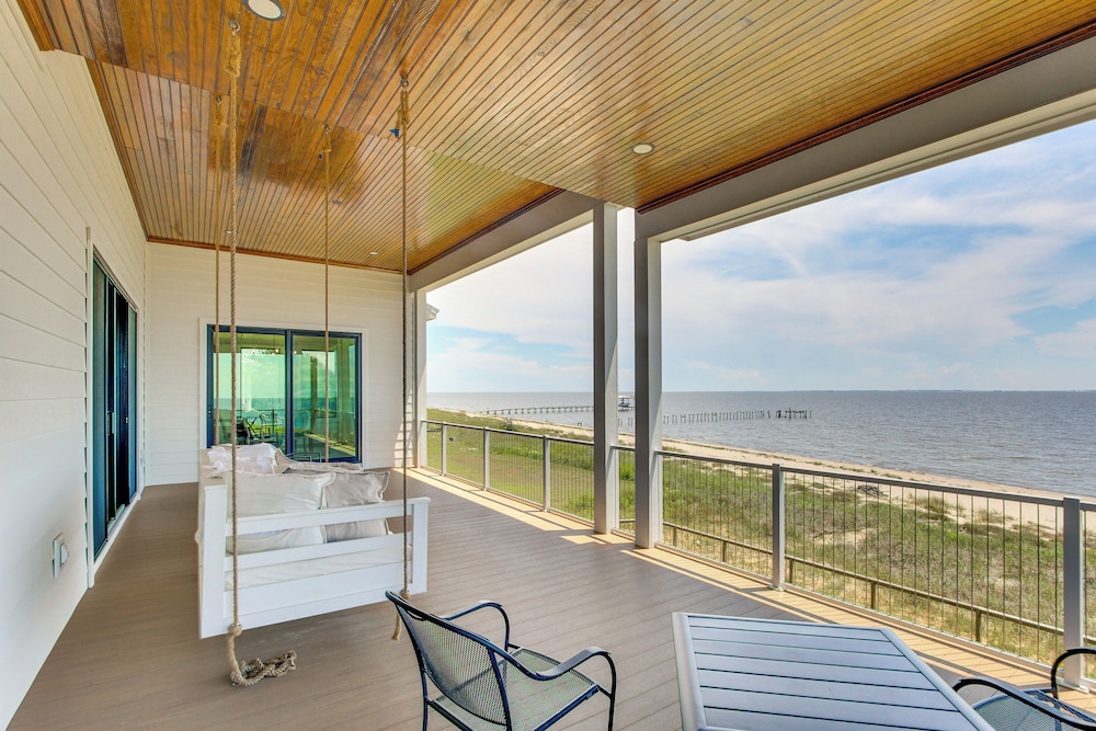 Luxury Beachfront Living! Epic Ocean Springs Home