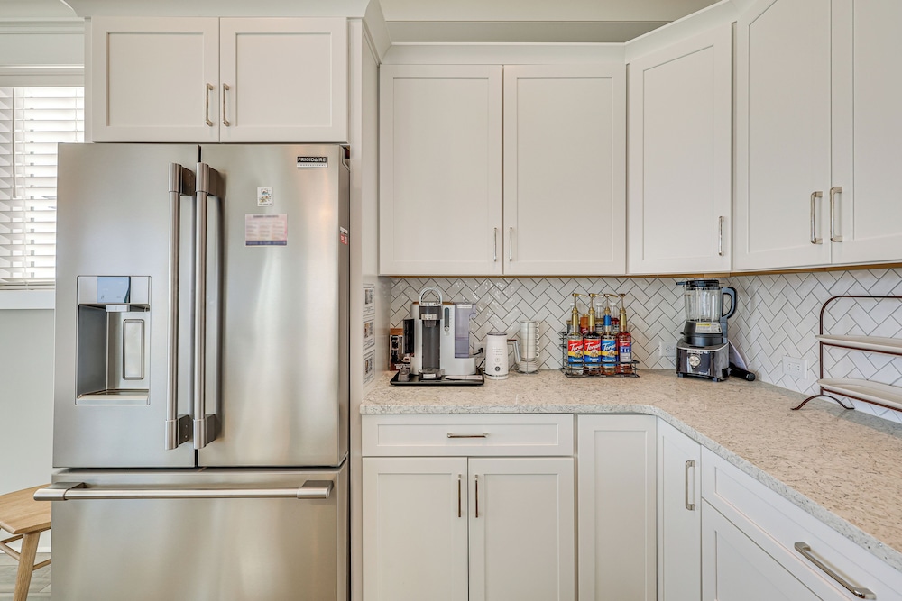 Walk to Beach: Coastal Oak Island Gem w/ Elevator!