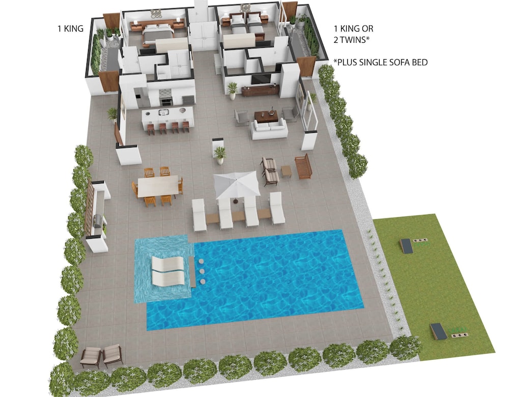 Family Oceanside Vacation Villa Hotel Amenities v8
