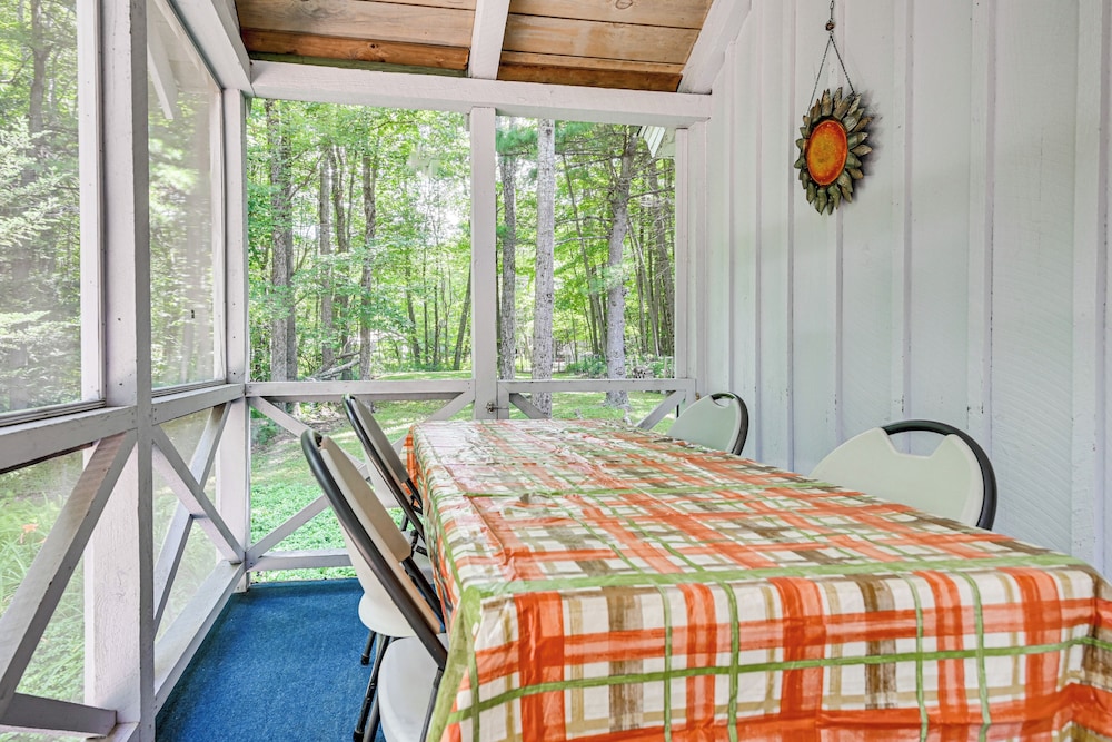 Becket Home w/ 3-season Porch: Walk to Lake Access