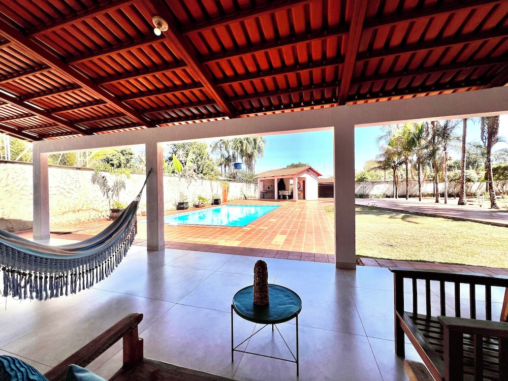 casa com piscina
