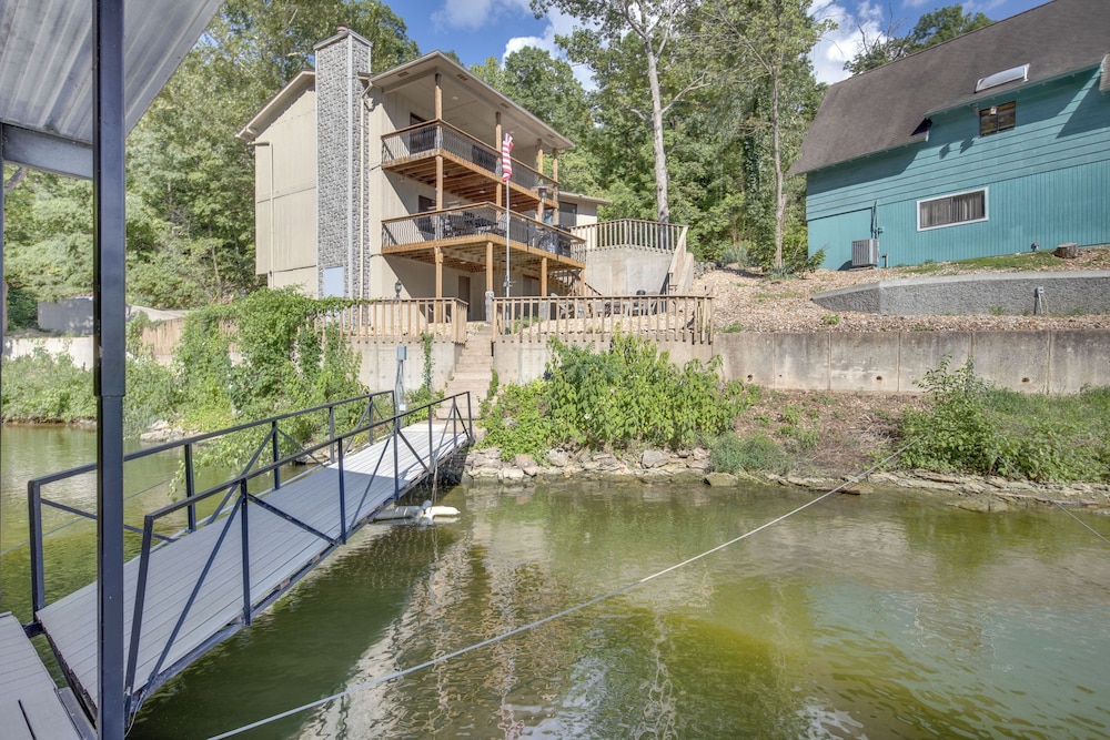 Fire Pit + Private Dock: Ozarks Family Escape!