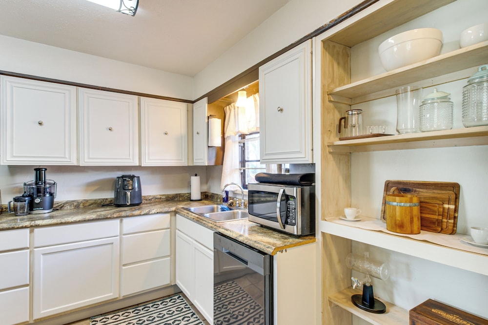Easy OKC Access! Quiet Home w/ Yard & Workspace