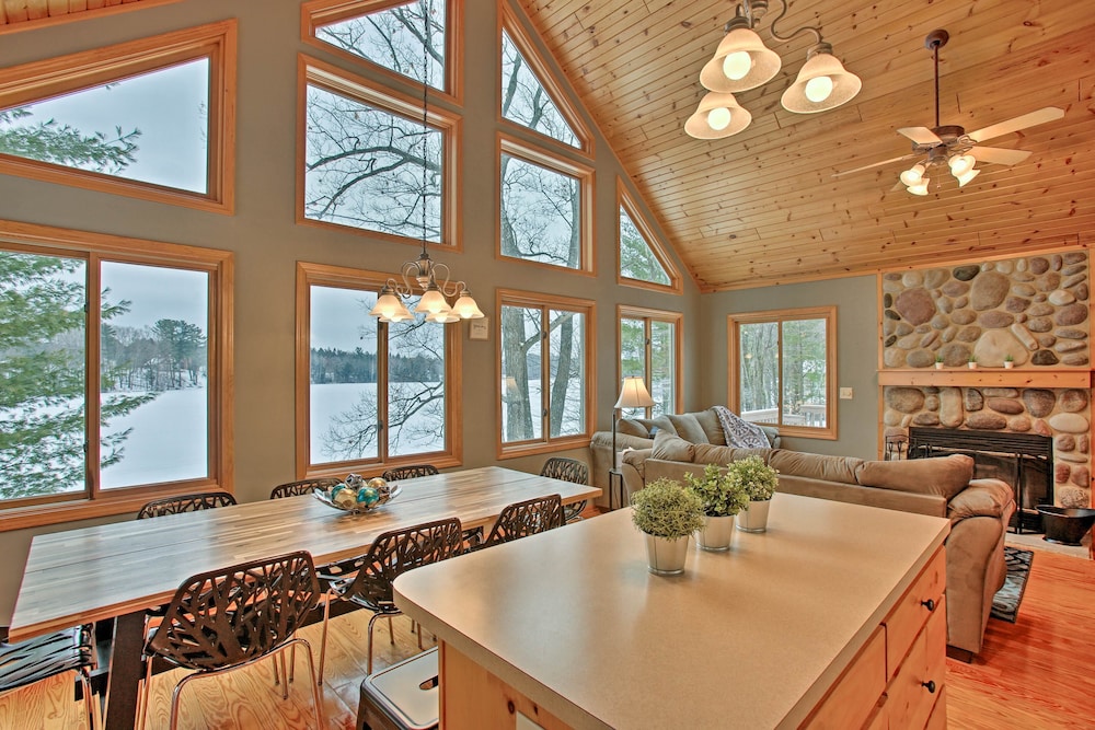 Cadillac Vacations - Cozy Waterfront Fife Lake Cottage w/ Dock  Kayaks - Property Image 1