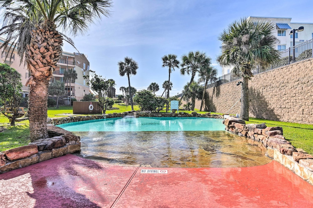 Across From Beach: Resort-style Galveston Condo