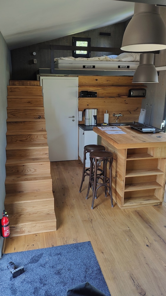 TinyHousebeiDresden unser größtes winziges Häuschen für bis zu 7 Personen, Kaminofen, große Terrasse - Nähe Sächsische Schweiz