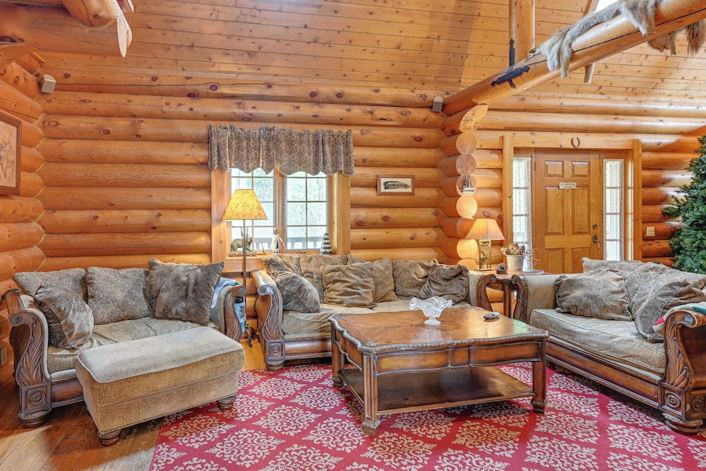 Spacious Sterling Cabin: Game Room, Private Pond! view 2