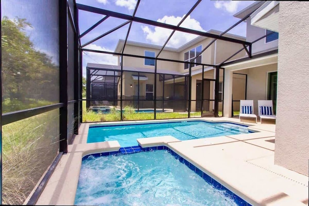 Family 5BD Spa Pool Game Loft Near Disney