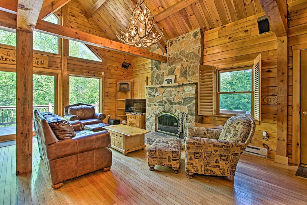 Fire Pit & Hot Tub: Poconos Family Cabin! view 5