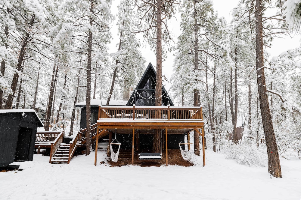 Payson Vacations - Charming Cabin in Pine w/ Fire Pit  Hot Tub! - Property Image 1